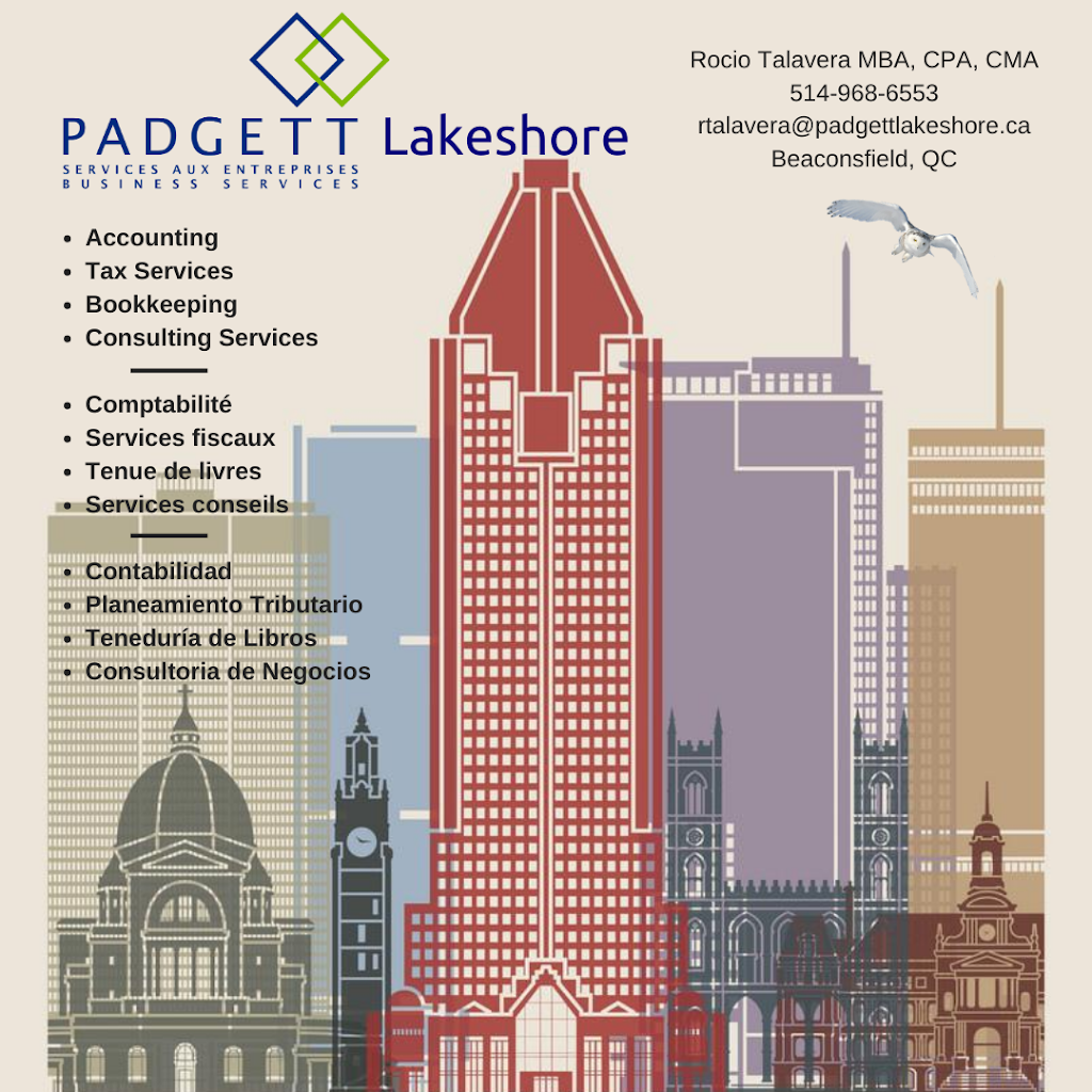 Padgett Lakeshore - Accounting Services | 306 Av Berkshire, Beaconsfield, QC H9W 1A5, Canada | Phone: (514) 968-6553