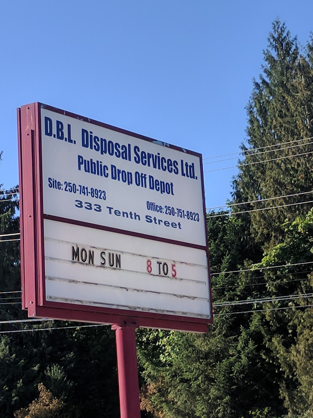 DBL Disposal Services Ltd. | 333 Tenth St, Nanaimo, BC V9R 6Z5, Canada | Phone: (250) 741-8923