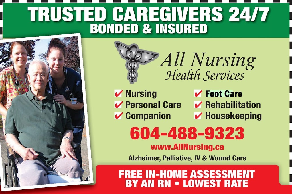 All Nursing Health Care Services Inc | 200-4170 Still Creek Dr, Burnaby, BC V5C 6C6, Canada | Phone: (604) 488-9323