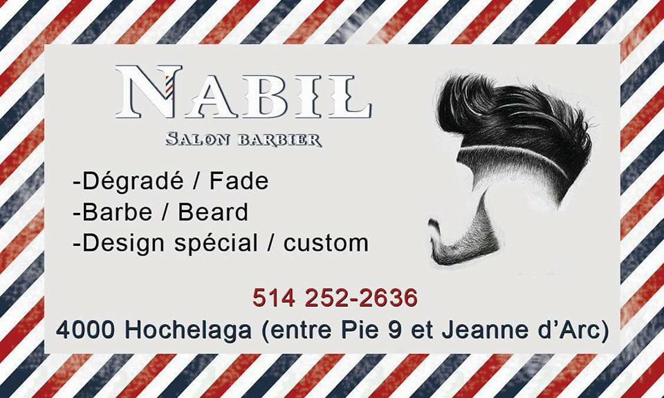 Nabil Barbershop | 4000 Rue Hochelaga, Montréal, QC H1W 1K3, Canada | Phone: (514) 252-2636