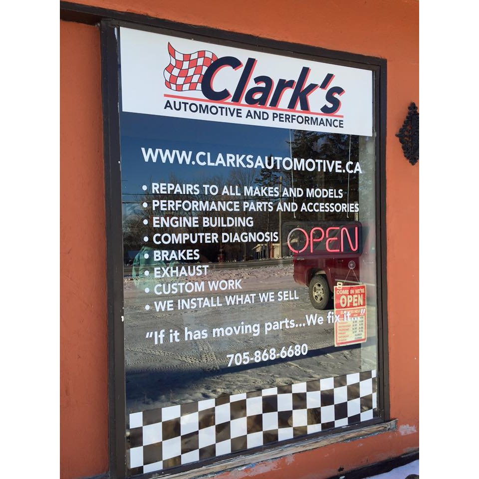 Clarks Automotive and Performance | 2629 Lakefield Rd, Peterborough, ON K9J 6X2, Canada | Phone: (705) 868-6680