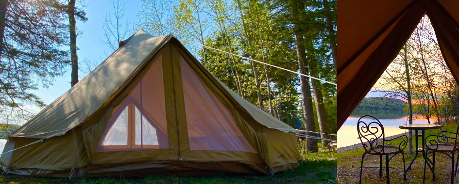 Glamping Pohénégamook | 1637 Chem. Guérette, Pohénégamook, QC G0L 1J0, Canada | Phone: (418) 647-4422