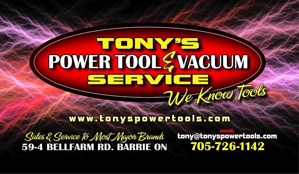 Tonys Power Tool and Vacuum Service | 59 Bell Farm Rd, Barrie, ON L4M 5G1, Canada | Phone: (705) 726-1142