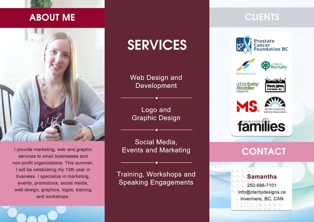 Clarity Marketing & Design | Heath St #13th, Brantford, ON N3T 0G4, Canada | Phone: (519) 770-7358