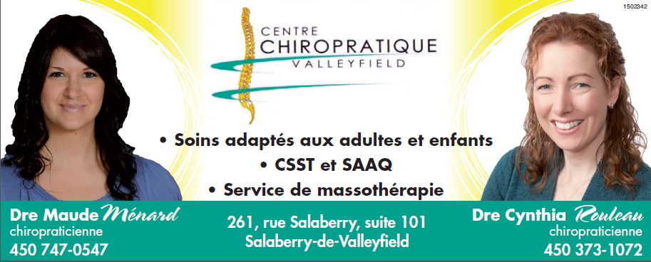 Centre Chiropratique Valleyfield | 261 Rue Salaberry O, Salaberry-de-Valleyfield, QC J6T 2J6, Canada | Phone: (450) 373-1072