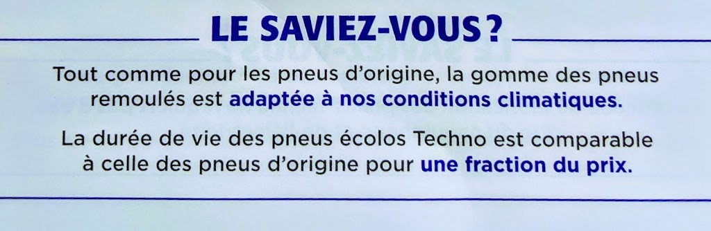 Ecolo-pneus.ca | 307 Rue de Normandie, Rosemère, QC J7A 1T6, Canada | Phone: (514) 796-1355