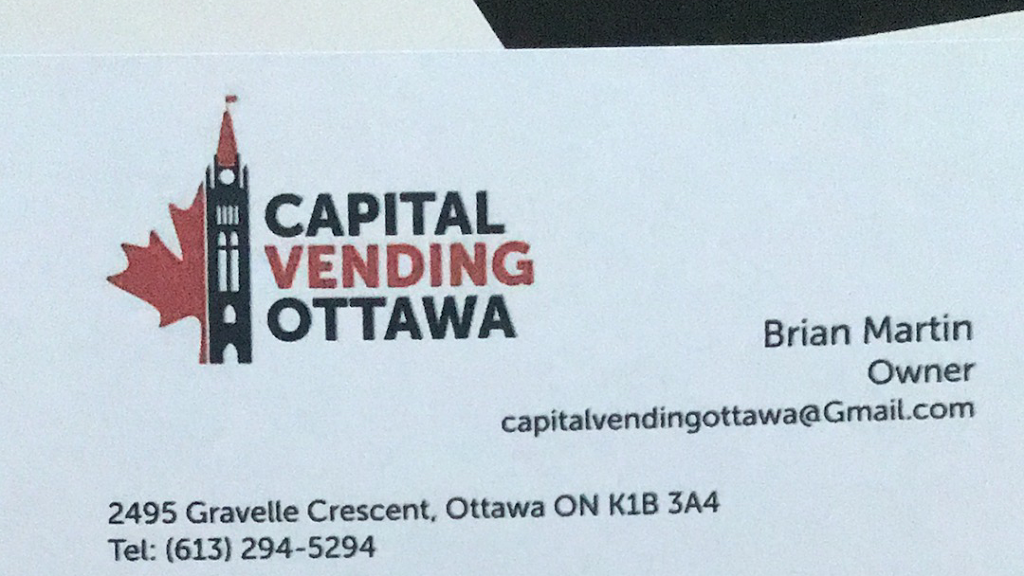 Capital Vending Ottawa | 2495 Gravelle Crescent, Ottawa, ON K1B 3A4, Canada | Phone: (613) 294-5294