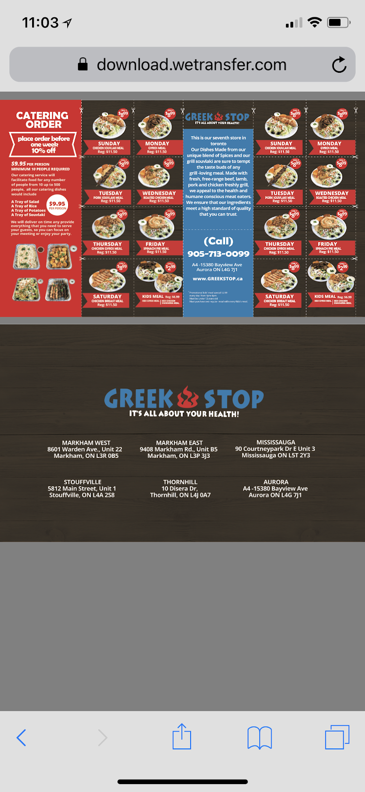 greek stop | 15380 Bayview Ave a4, Aurora, ON L4G 7J1, Canada | Phone: (905) 713-0099