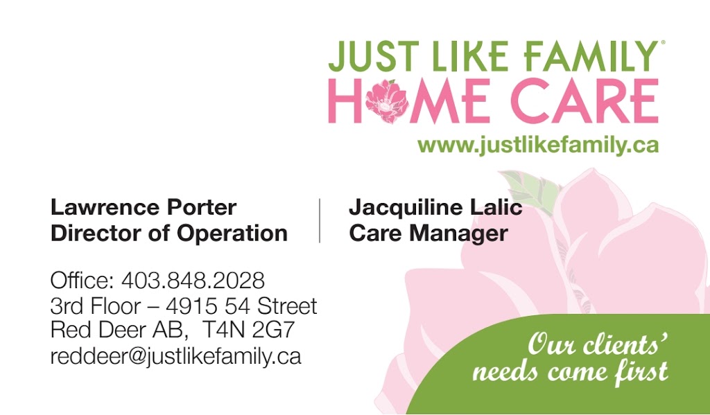 Just Like Family Home Care Red Deer | 35 3rd floor, 4915 54 St, Red Deer, AB T4N 2G7, Canada | Phone: (403) 848-2028