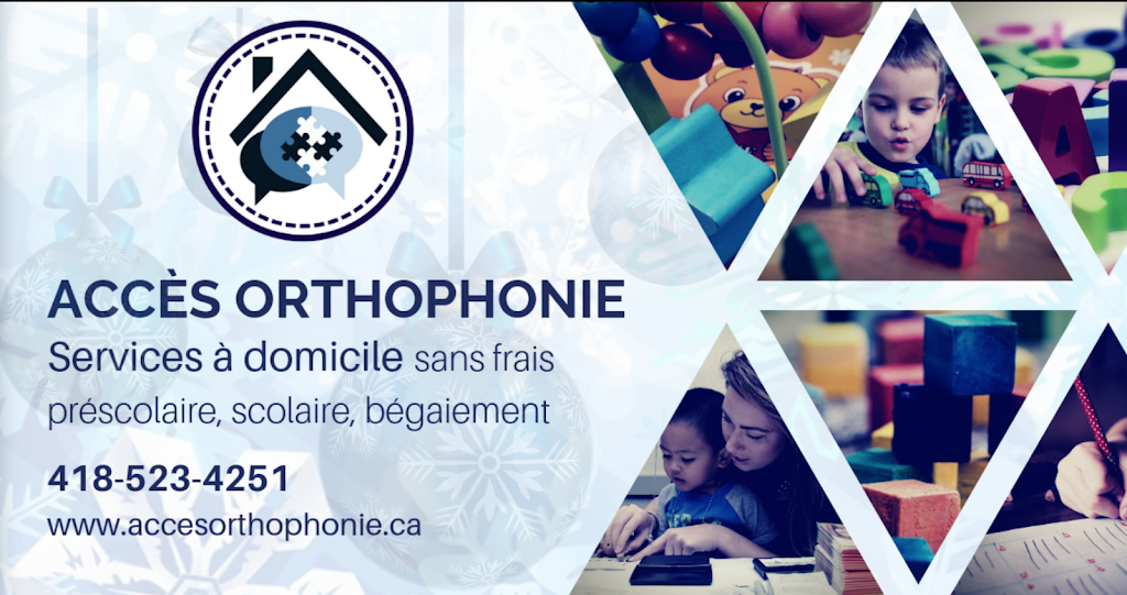 Gabrielle Francoeur, Orthophoniste (Accès Orthophonie) | 1280 Boulevard Lebourgneuf suite 405, Québec, QC G2K 0H1, Canada | Phone: (418) 523-4251