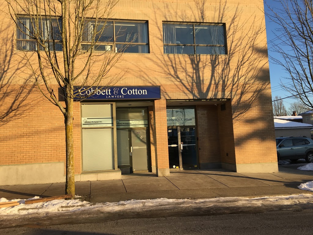 Cobbett & Cotton Law Corporation | 410 Carleton Ave #300, Burnaby, BC V5C 6P6, Canada | Phone: (604) 299-6251