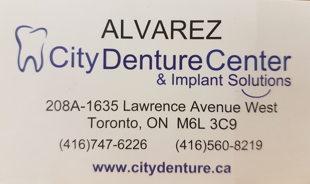 Alvarez Denture Clinic | 1635 Lawrence Ave W #208a, North York, ON M6L 3C9, Canada | Phone: (416) 747-6226