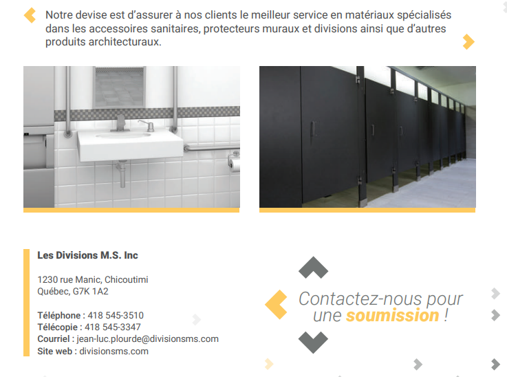 Divisions M S Inc | 1230 Rue de la Manic, Chicoutimi, QC G7K 1A1, Canada | Phone: (418) 545-3510