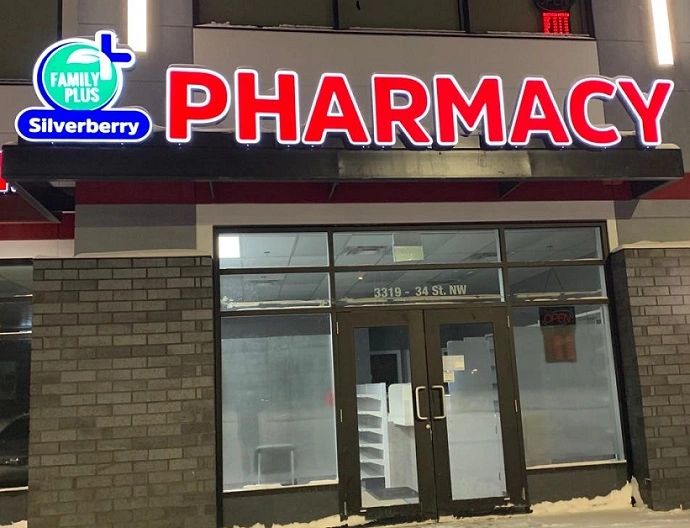 Family plus pharmacy | 3319 34 St NW, Edmonton, AB T6T 2K6, Canada | Phone: (780) 440-0755