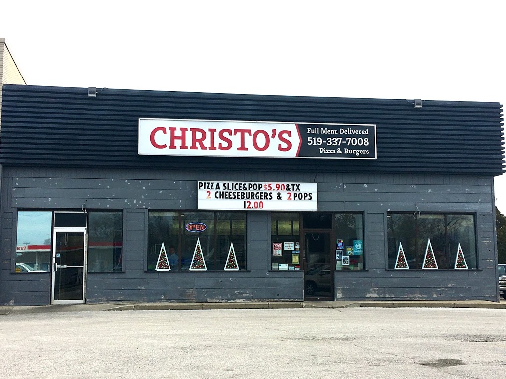 Christos Pizza & Burgers | 415 Exmouth St, Sarnia, ON N7T 5P1, Canada | Phone: (519) 337-7008