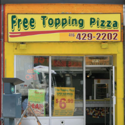 Free Topping Pizza | 1015 Coxwell Ave, East York, ON M4C 3G5, Canada | Phone: (416) 429-2202