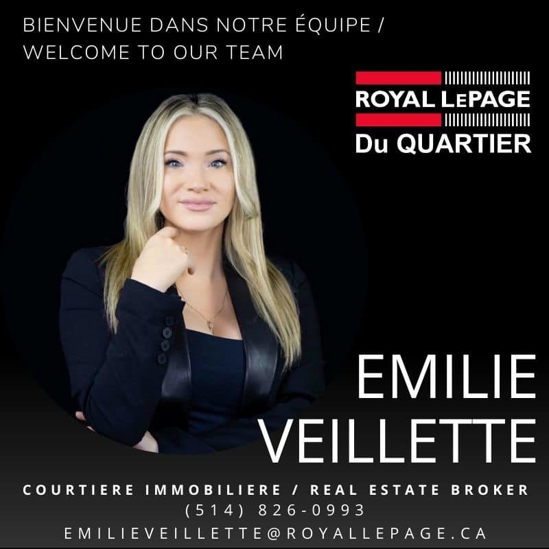 Emilie Veillette Courtier immobilier résidentiel Royal Lepage | 6971 Chem. de la Côte de Liesse, Saint-Laurent, QC H4T 1Z3, Canada | Phone: (514) 826-0993