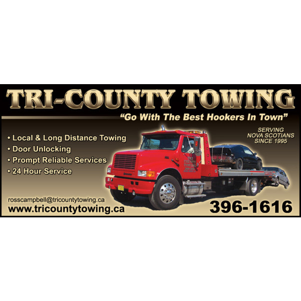 Tri-County Towing | 554 Maclellans Brook Rd, New Glasgow, NS B2H 5C5, Canada | Phone: (902) 396-1616