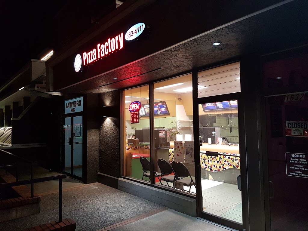 Pizza Factory | 1630 Cedar Hill Cross Rd, Victoria, BC V8P 2P6, Canada | Phone: (250) 383-4111