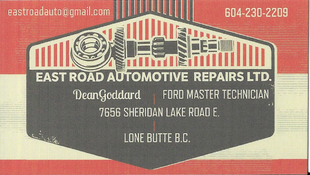 East Road Automotive Repairs Ltd | 7656 Sheridan Lake Rd E, Lone Butte, BC V0K 1X2, Canada | Phone: (604) 230-2209