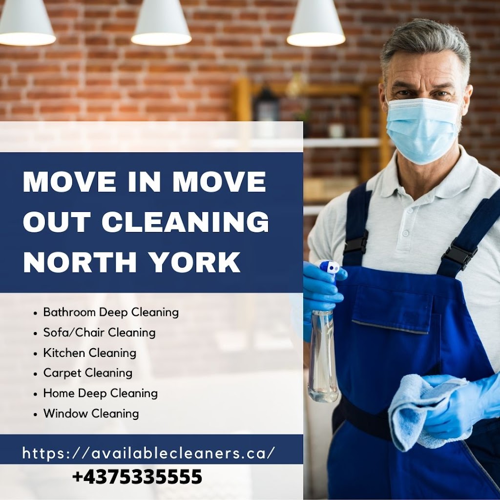 Available Cleaners | 141 Robert Hicks Dr, North York, ON M2R 3R2, Canada | Phone: (437) 533-5555