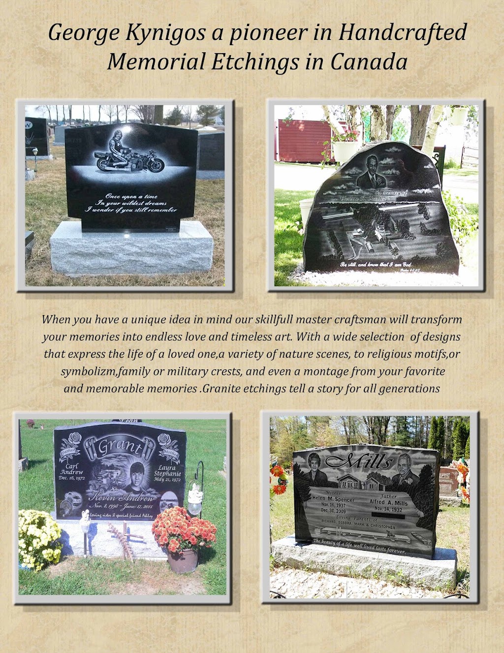 Cherish Monuments & Urns | 730 Front Rd unit 11, Kingston, ON K7M 6P7, Canada | Phone: (613) 766-0696