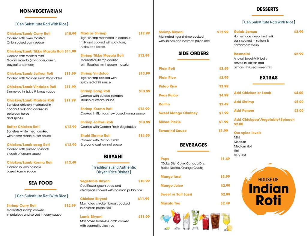 House of indian roti | 2344 Dufferin St, York, ON M6E 3S4, Canada | Phone: (416) 901-7684