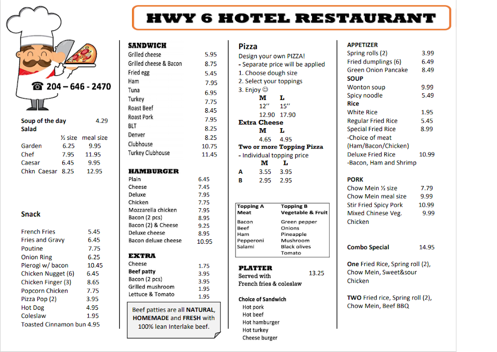 Hwy 6 Hotel | MB-6, Oak Point, MB R0C 2J0, Canada | Phone: (204) 646-2470