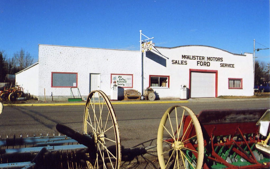 Big Valley Historical Society: McAlister Motors Garage | 57 Railway Ave S, Big Valley, AB T0J 0G0, Canada | Phone: (403) 876-2242