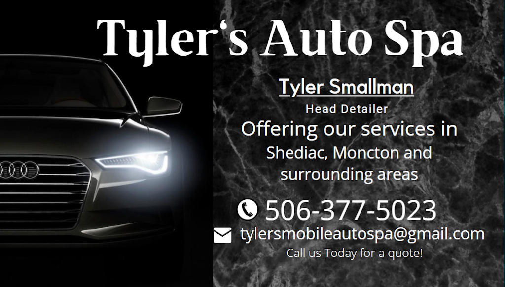 Tylers Mobile Auto Spa | 347 Centennial Promenade, Shediac, NB E4P 1L7, Canada | Phone: (506) 377-5023