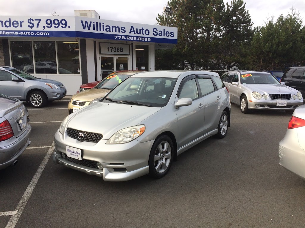 williams auto sales | 1736 Island Hwy, Victoria, BC V9B 1H9, Canada | Phone: (778) 265-8689