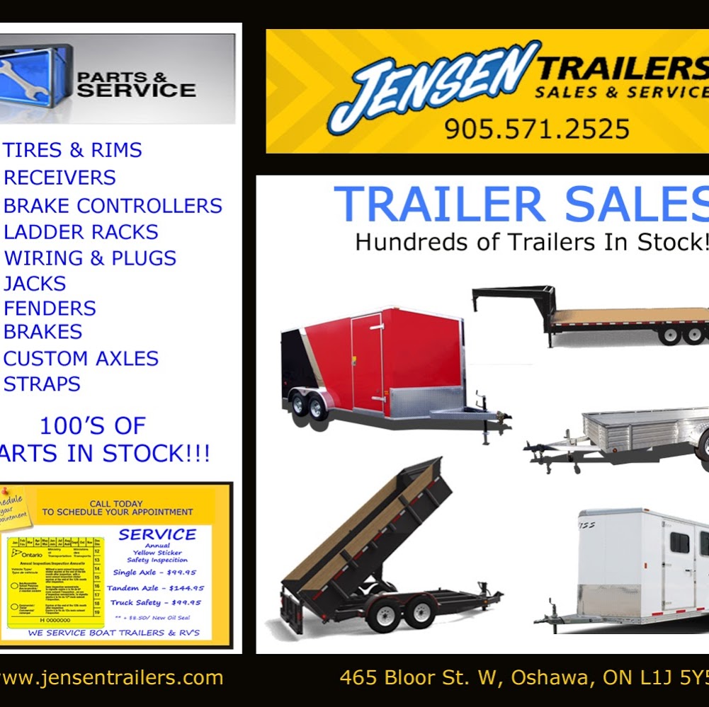 Jensen Trailer Sales | 465 Bloor St W, Oshawa, ON L1J 5Y5, Canada | Phone: (905) 571-2525