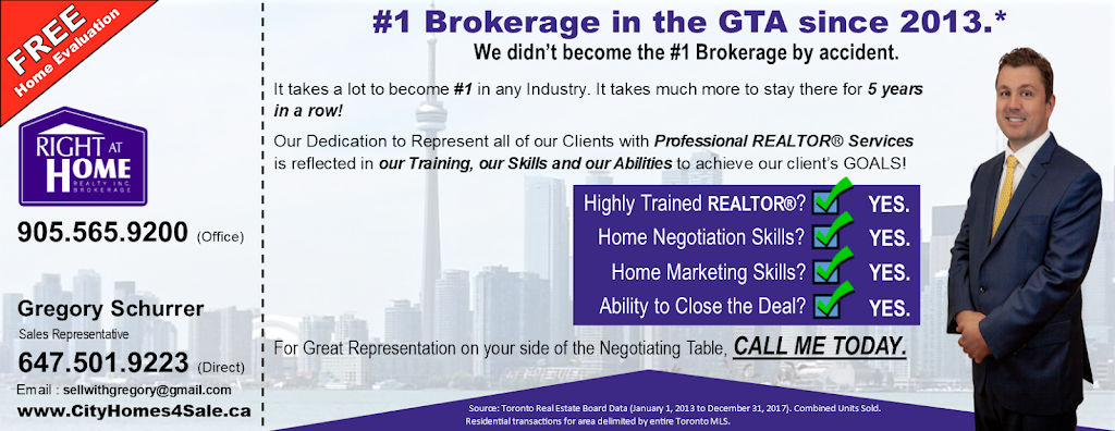 Etobicoke REALTOR®, Gregory Schurrer, Right at Home Realty Inc. | 22 Norris Crescent, Toronto, ON M8V 1S2, Canada | Phone: (647) 501-9223
