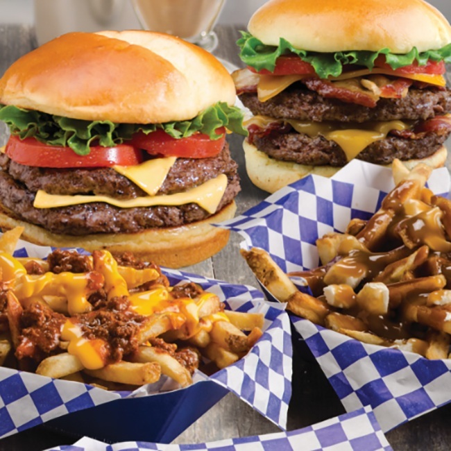 Boardwalk Fries Burgers Shakes | 1301 8 St SW #1, Airdrie, AB T4B 3Y2, Canada | Phone: (587) 775-5991