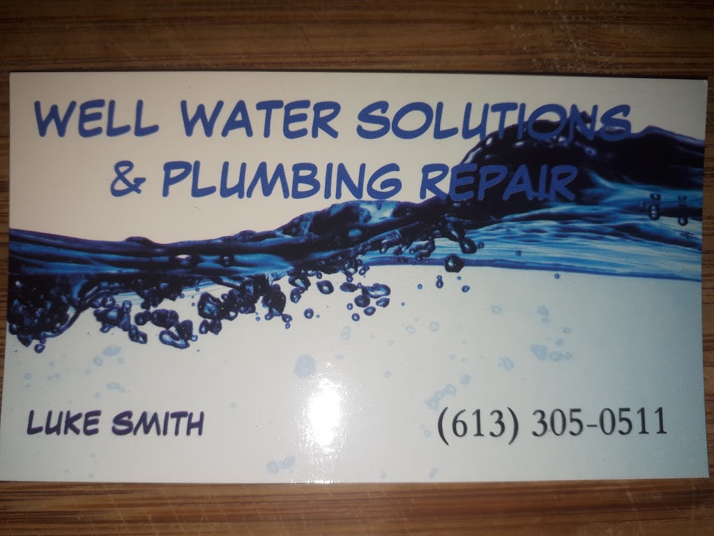 Well Water Solutions & Plumbing Repair | 14828 rd#38, Sharbot Lake, ON K0H 2P0, Canada | Phone: (613) 305-0511