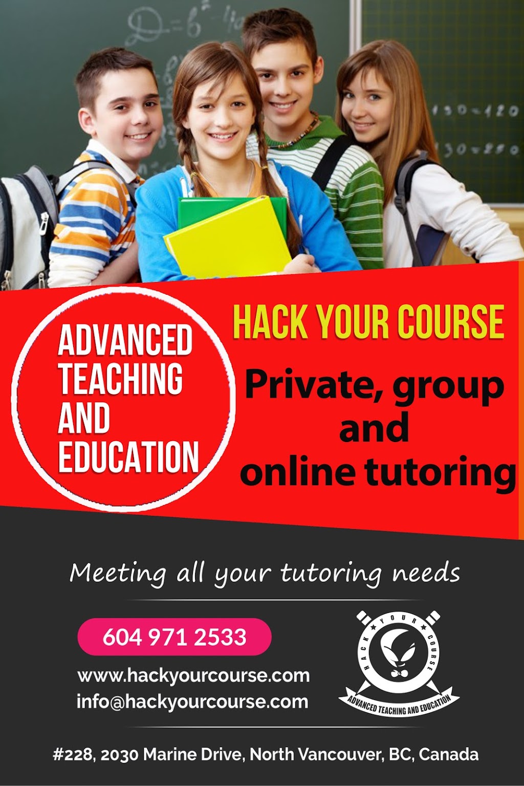 Advanced Teaching and Education / SAT / ACT / SSAT/ IB & AP | 1775 Bellevue Ave #503, West Vancouver, BC V7V 1A9, Canada | Phone: (604) 971-2533