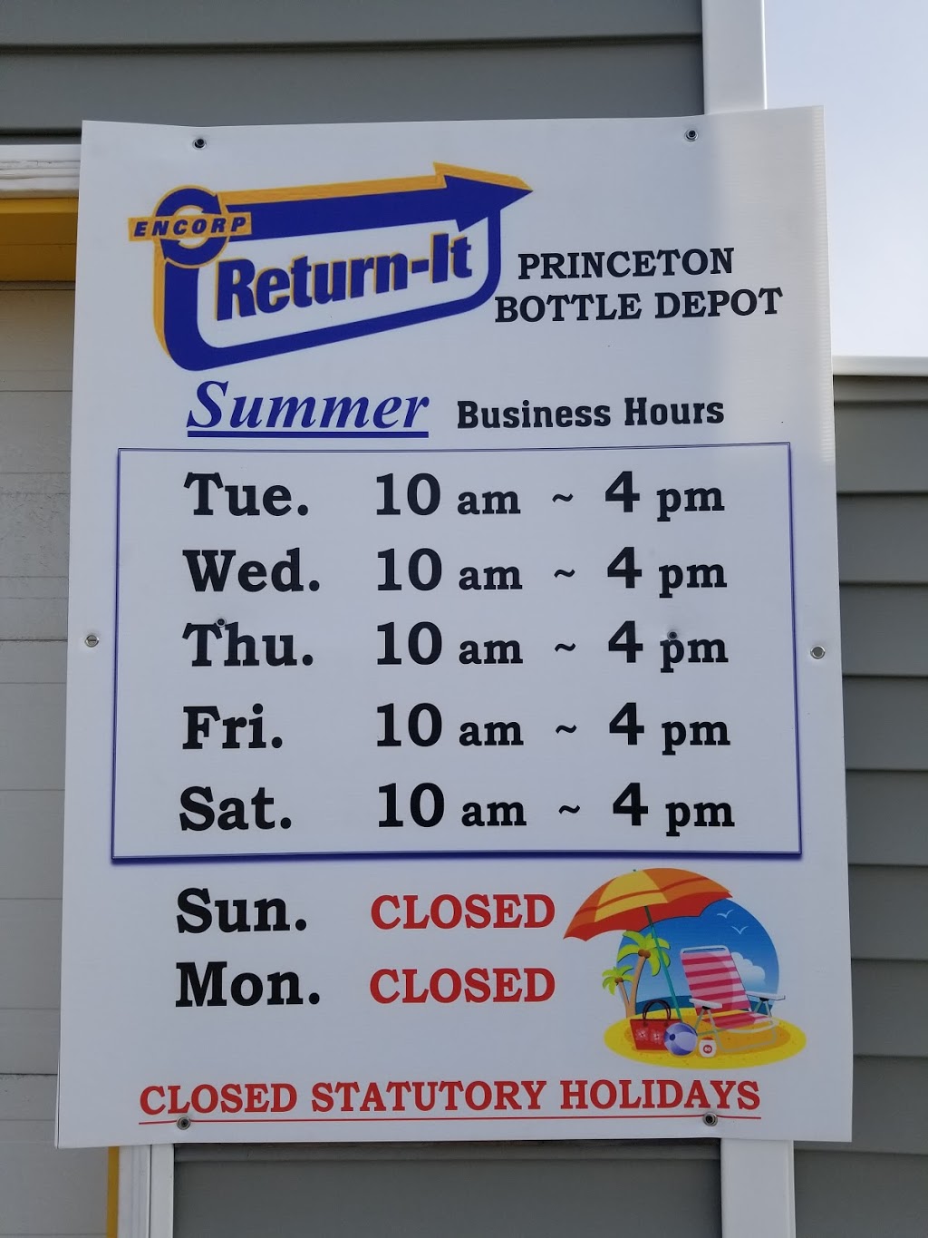 Princeton Return-It Bottle Depot | 367 highway 3 west, Princeton, BC V0X 1W0, Canada | Phone: (778) 668-7423