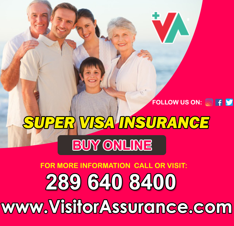 Visitor Assurance, Best Super Visa Insurance Provider | 241 Clarence St #28, Brampton, ON L6W 4P2, Canada | Phone: (289) 640-8400
