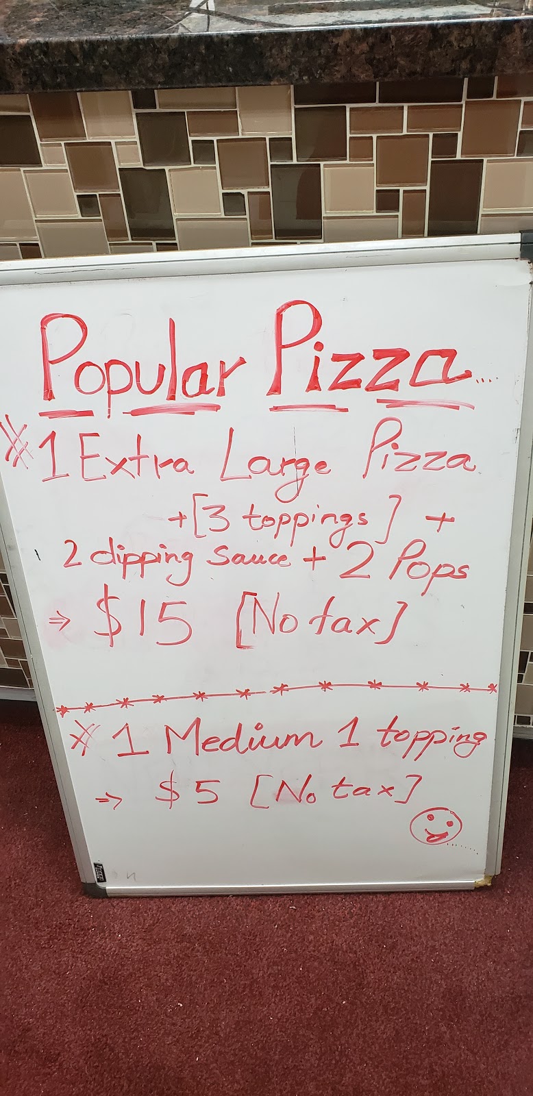 Popular Pizza | 3200 Erin Mills Pkwy, Mississauga, ON L5L 1W8, Canada | Phone: (905) 820-6569