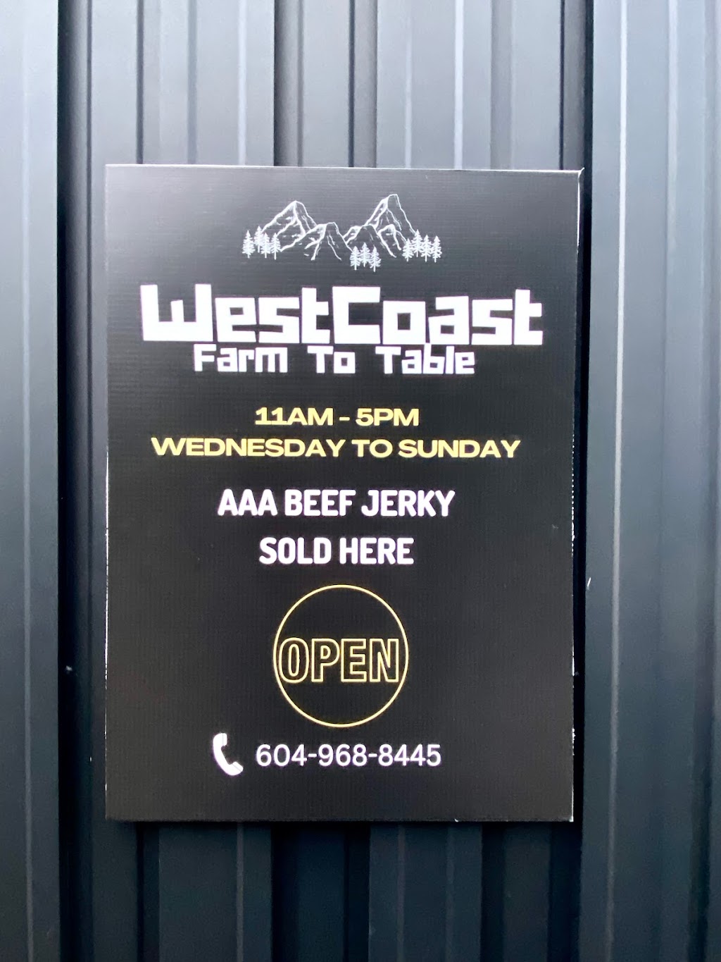 West Coast Farm To Table | 2535 216 St, Langley Twp, BC V2Z 1P4, Canada | Phone: (604) 968-8445