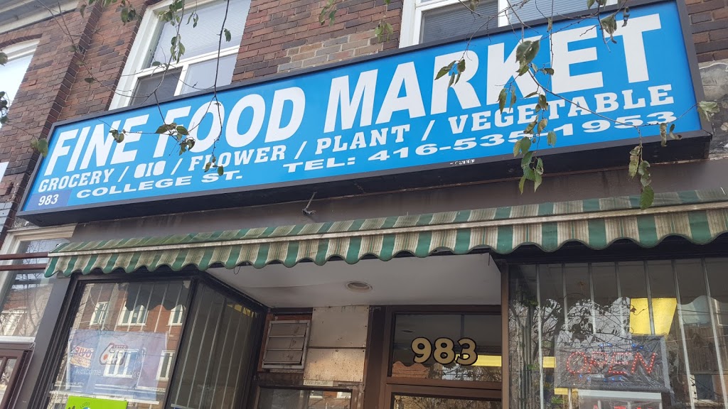 Fine Food Market | 983 College St, Toronto, ON M6H 1A6, Canada | Phone: (647) 345-3948