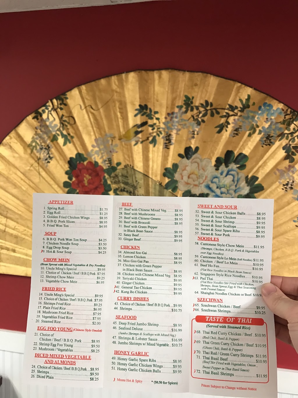 Uncle Mings Chinese Restaurant | 596 River Rd W, Wasaga Beach, ON L9Z 2P1, Canada | Phone: (705) 429-2829