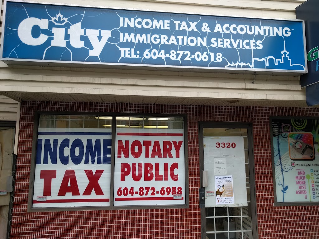 City Income Tax & Immigration Services Inc | 3705 Renfrew St, Vancouver, BC V5M 3L7, Canada | Phone: (604) 872-0618