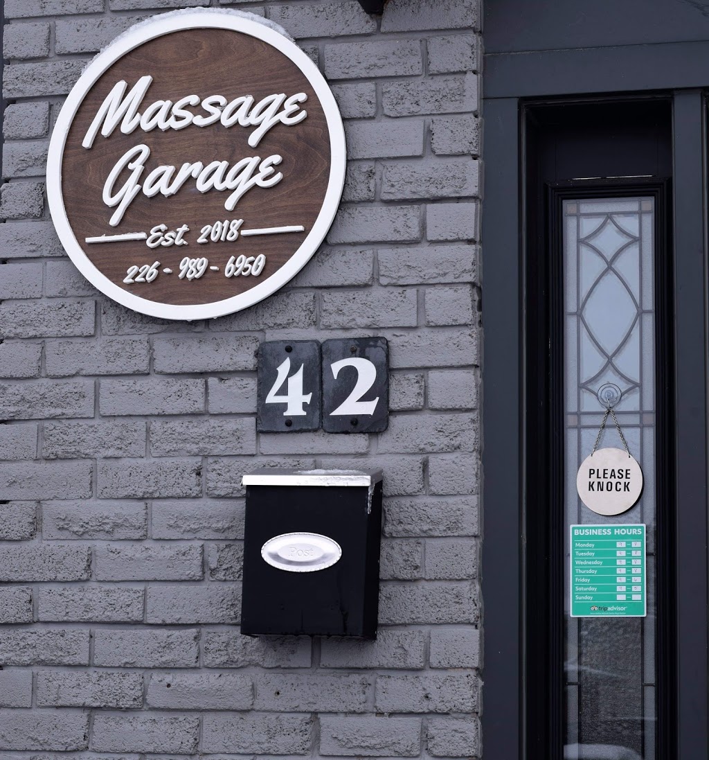 Massage Garage | 42 Trillium Way, Paris, ON N3L 3R2, Canada | Phone: (226) 989-6950