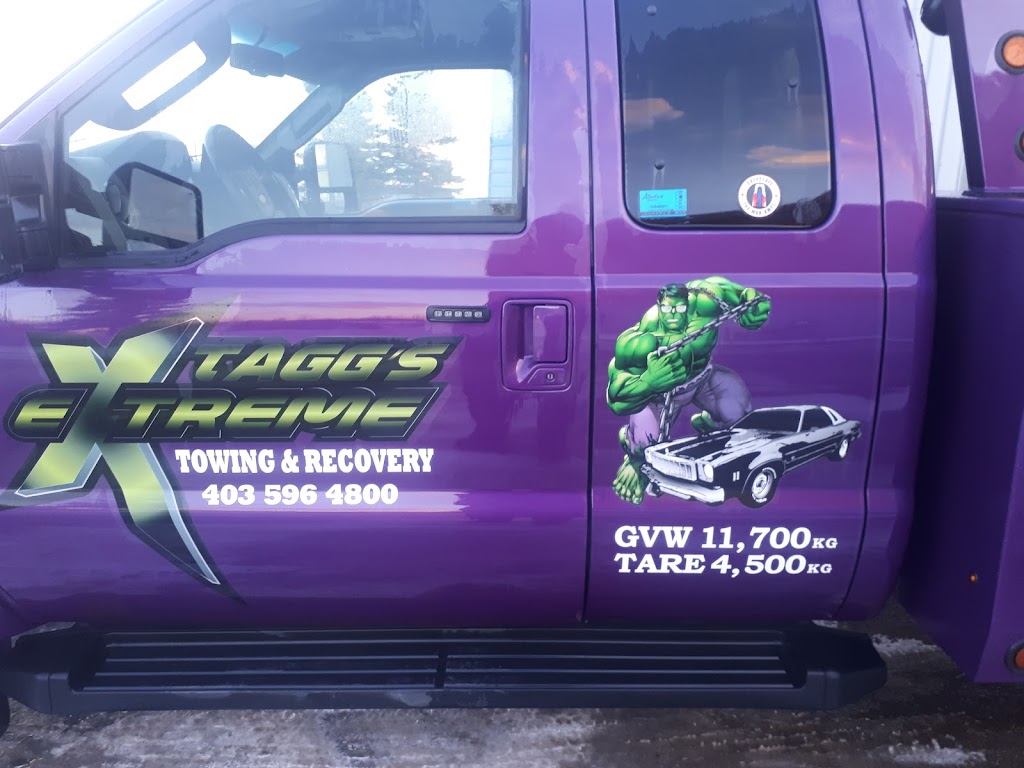 Taggs Extreme Towing Ltd | 12 Valentine Crescent, Red Deer, AB T4R 0G2, Canada | Phone: (403) 596-4800