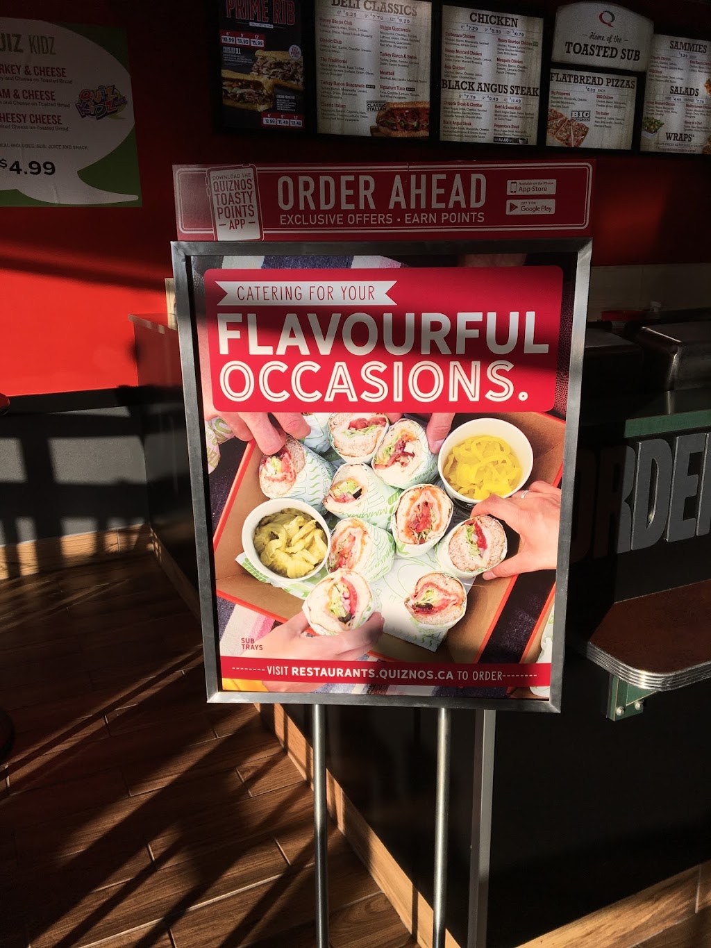 Quiznos | 948 McCurdy Rd, Kelowna, BC V1X 2P7, Canada | Phone: (250) 451-0980