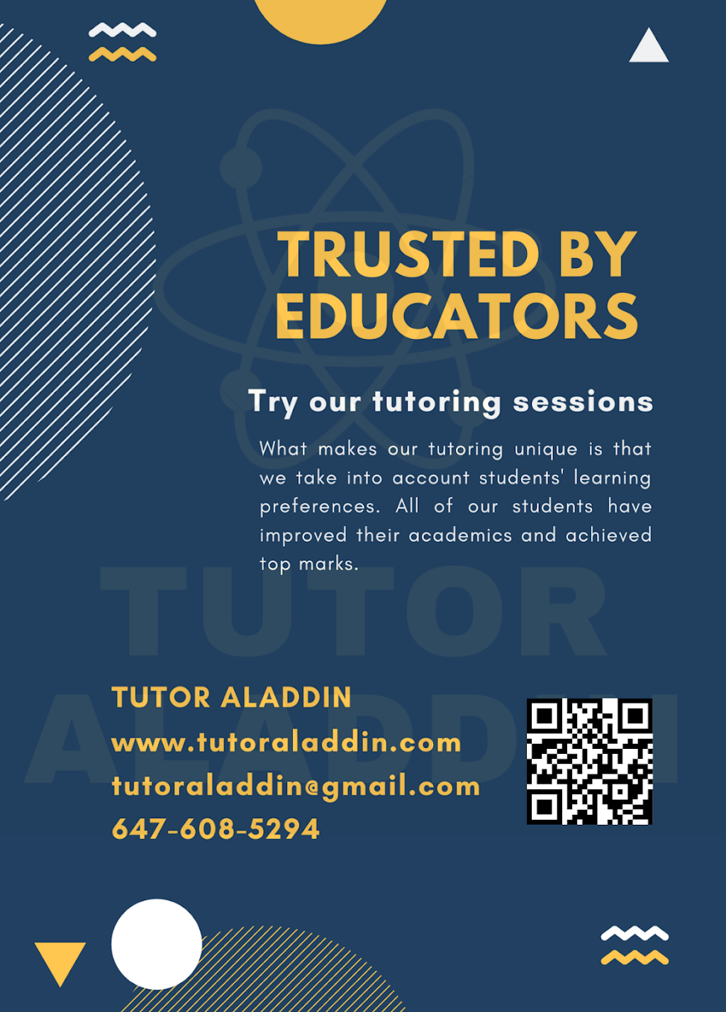 TUTOR ALADDIN | 80 Mornelle Ct #1216, Scarborough, ON M1E 4P8, Canada | Phone: (647) 608-5294